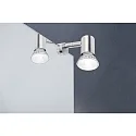 Paulmann Galeria Spiegelleuchte LED SIMPLO, inkl. GU10 5.3W 2700K 345lm 36°, Eisen gebürstet