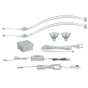 Paulmann Galeria Aufschrankleuchte LED ASSISTENT II, mit Bogenhalterung + Schrankschalter, inkl. 2x GU5.3 4W 2700K, Chrom