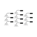 Paulmann 10er-Set Outdoor LED Einbauspot CALLA IP65, schwenkbar, 230V, je 6W 4000K 680lm 100°, weiß matt