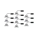10er-Set Outdoor LED Einbauspot CALLA IP65, schwenkbar, 230V, je 6W 4000K 680lm 100°