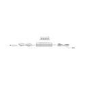 Clever Connect LED Treiber / Controller, 230V AC / sek. 12V DC, max. 25W, inkl 3-fach Verteiler, Weiß