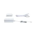 Clever Connect LED Treiber / Controller, 230V AC / sek. 12V DC, max. 36W, inkl 8-fach Verteiler, Weiß