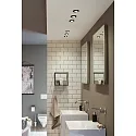 Paulmann 3er-Set Outdoor LED Einbauleuche CALLA, IP65, rund, 3x 6W 4000K 680lm 100°, schwenkbar, diffus, Schwarz matt