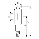 Philips Philips Halogen-Metalldampf-Lampe HPI-T/230VPro, 16.5A, E40, 2000W 4200K