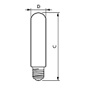 Philips LED lamp MAS LED SON-T UE M T52 E40 42,8W 9000lm 4000K 300° 