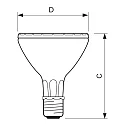 Philips Philips Entladungs-Reflektorlampe MASTERColour CDM-R P30, E27, 70W 3000K 3800lm 10300cd 40°, CRi 90
