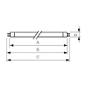 Philips 10x25 BOX T5 Flexo-Print ACTINIC BL TL 6W/10 1FM, 22.6cm, 42V, G5, 6W UV-A