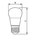 Philips LED Lampe CorePro LEDLuster, P45, E27, 2,8W, 2700K, matt