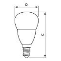 Philips LED lamp CorePro LEDLuster P45 E14 5W 470lm 2700K CRI 80 