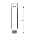 Philips LED lamp TRUEFORCE CORE SON-T 727 universal, switchable T46 E40 40W 7500lm 4000K 360° CRI 70 