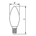 Philips LED lamp candle CorePro LEDCandle B35 E14 6,5W 806lm 2700K CRI 80 