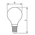 Philips filament lamp CorePro LEDLuster P45 E14 6,5W 806lm 2700K CRI 80 