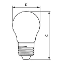 Philips filament lamp CorePro LEDLuster P45 E27 6,5W 806lm 2700K CRI 80 