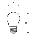 Philips filament lamp CorePro LEDLuster P45 E27 2W 250lm 2700K CRI 80 