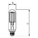 Philips LED Retrofit MASTER LED SON-T UE M 3.6Klm, E27, 19W 727 3600lm 300°, schaltbar, klar
