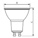 Philips LED Reflektorlampe MASTER LEDspot VALUE PAR16 DTW, GU10, 5.5W 2200-2700K 575lm 950cd 36°, CRi>90, dimmbar, Glas