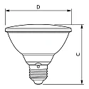 Philips LED Lampe MASTER Value LEDspot PAR30S, 25°, E27, 9,5W, 3000K, dimmbar