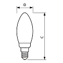 Philips LED Lampe MASTER LEDCandle, B35, E14, 5,9W, 2700K, klar, dimmbar