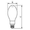 Philips LED lamp Master LED HPL E27 19W 3100lm 4000K 300° CRI 80 