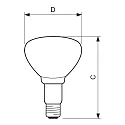 Philips reflector lamp IR150RH BR125 BR125 E27 dimmable