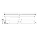 Philips LED tube T8 MASTER LEDtube Value 600mm HO G13 8W 1050lm 4000K 190° CRI 80 