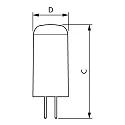 Philips LED lamp CorePro LEDcapsule GY6,35 1,8W 205lm 2700K 300° CRI 80 