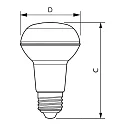 Philips LED Lampe CorePro LEDspot, 36°, R63, E27, 3W, 2700K