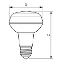 Philips LED Lampe CorePro LEDspot, 36°, R80, E27, 4W, 2700K