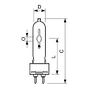 Philips Philips Halogen-Metalldampf-Lampe CDM-TMASTER Colour, G12, 20W
