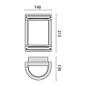 Performance in Lighting outdoor wall luminaire NIKKO+21 E27 IP65, anthracite, lacquered 