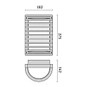 Performance in Lighting outdoor wall luminaire NIKKO+27/G E27 IP65, grey, lacquered 