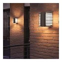 Performance in Lighting outdoor wall luminaire NIKKO+27/G E27 IP65, anthracite, lacquered 