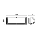 Performance in Lighting outdoor wall luminaire NIKKO+45 E27 IP65, anthracite, lacquered 