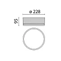 Performance in Lighting wall and ceiling luminaire DROP 22 E27 IP55, white 