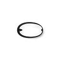 Wand- und Deckenleuchte CHIP OVALE 25, E27, 1x21W, TC-TSE, IP55, IK06, Glas opal, schwarz
