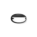 Wandleuchte CHIP OVALE 25 GRILL, E27, 1x21W, TC-TSE, IP55, IK06, Glas opal, schwarz