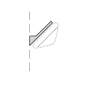 Wandsockel SUPERDELTA OVALE / SUPERDELTA TONDO, oval, schwarz