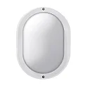 Wand- und Deckenleuchte EKO 19, E27, 1x15W, TC-TSE, IP44, IK06, Glas opal, weiß