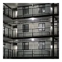 Performance in Lighting outdoor wall luminaire EKO 19 GRILL E27 IP44, black 