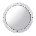 Wand- und Deckenleuchte EKO 26, E27, 1x23W, TC-TSE, IP44, IK06, Glas opal, weiß