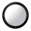 wall and ceiling luminaire EKO 26 E27 IP44, black, lacquered 