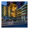 Performance in Lighting outdoor wall luminaire BLIZ LED RING static IP65, grey, lacquered 