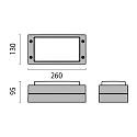Performance in Lighting outdoor wall luminaire BLIZ LED RING static IP65, grey, lacquered 