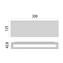 Performance in Lighting LED Wandleuchte MIMIK 30 FLAT, 20W, 3000K, 1506lm, IP65, IK06, statisch, Glas opal, anthrazit