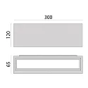 Performance in Lighting LED Wandleuchte MIMIK 30 CP/T3, 30W, 4000K, 2755lm, IP65, IK06, statisch, anthrazit / Glas opal