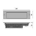 wall recessed luminaire INSERT+ 2 / 284x88MM symmetrical, static IP65
