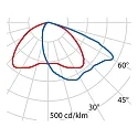 Performance in Lighting outdoor wall luminaire MIMIK 20 A60/W static IP65, anthracite, lacquered 