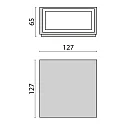 Performance in Lighting LED Wandleuchte MIMIK 10 B C/I, 10W, 3000K, 779lm, IP65, IK06, statisch, anthrazit / Glas transparent