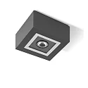 LED Deckenleuchte MIMIK 10 CEILING C/I, 10W, 3000K, 600lm, IP65, IK06, statisch, anthrazit / Glas transparent