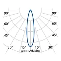 Performance in Lighting LED Deckenleuchte MIMIK 10 CEILING C/I, 10W, 3000K, 600lm, IP65, IK06, statisch, anthrazit / Glas transparent